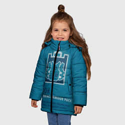 Куртка зимняя для девочки Rook R6s, цвет: 3D-черный — фото 2