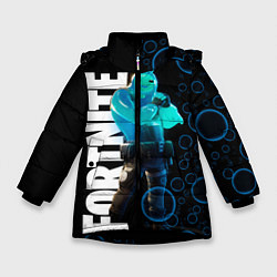 Куртка зимняя для девочки Fortnite 003, цвет: 3D-черный