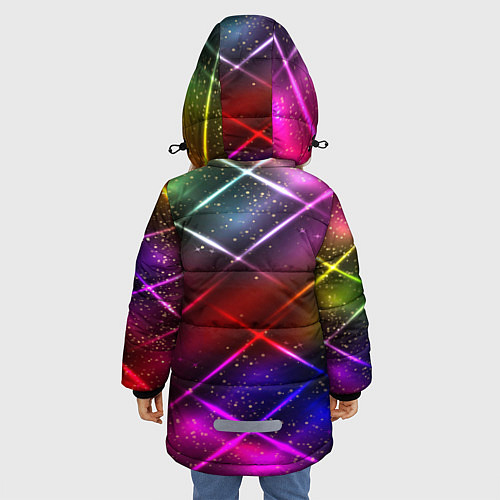 Зимняя куртка для девочки Brawl Stars - Nita / 3D-Черный – фото 4