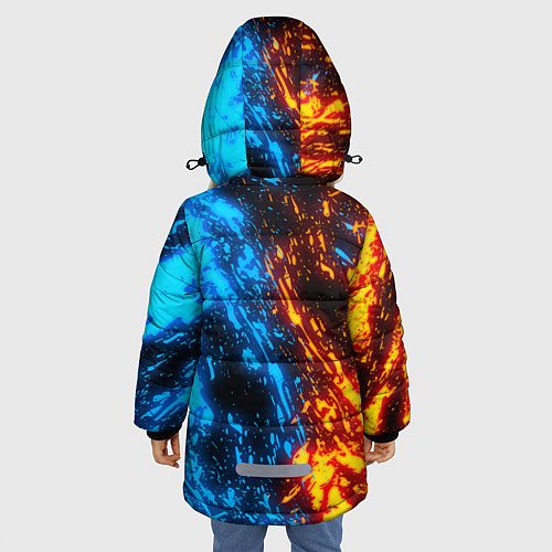 Зимняя куртка для девочки KIMETSU NO YAIBA / 3D-Черный – фото 4