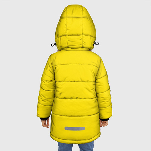 Зимняя куртка для девочки Жизнь, любовь, путешествия / 3D-Черный – фото 4