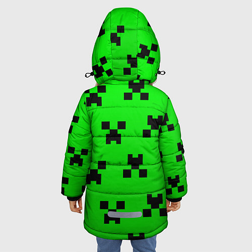 Зимняя куртка для девочки MINECRAFT / 3D-Черный – фото 4