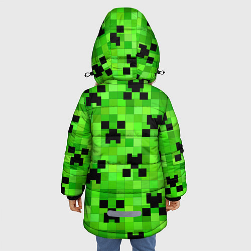 Зимняя куртка для девочки MINECRAFT / 3D-Черный – фото 4