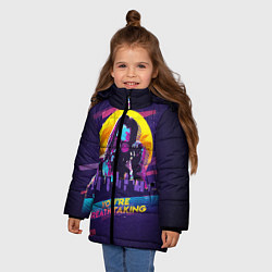 Куртка зимняя для девочки You Are Breathtaking!, цвет: 3D-черный — фото 2