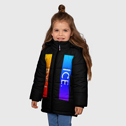Куртка зимняя для девочки FIRE ICE, цвет: 3D-черный — фото 2