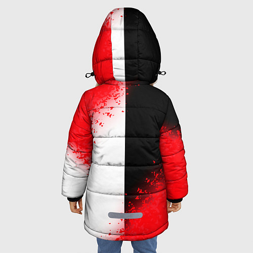 Зимняя куртка для девочки MONOKUMA / 3D-Черный – фото 4