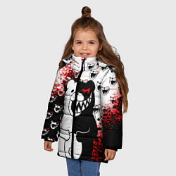 Куртка зимняя для девочки MONOKUMA, цвет: 3D-светло-серый — фото 2