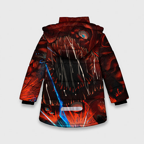 Зимняя куртка для девочки Terraria / 3D-Светло-серый – фото 2