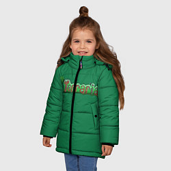 Куртка зимняя для девочки Terraria, цвет: 3D-светло-серый — фото 2