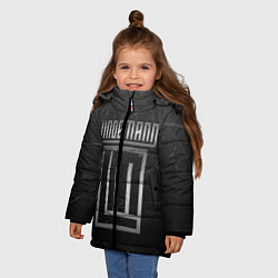Куртка зимняя для девочки LINDEMANN, цвет: 3D-черный — фото 2