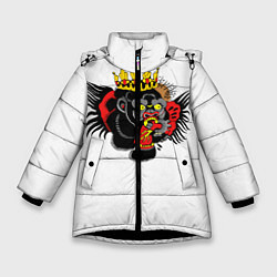 Куртка зимняя для девочки Конор МакГрегор, цвет: 3D-черный