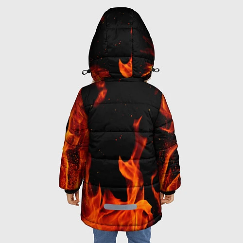 Зимняя куртка для девочки CONOR McGREGOR / 3D-Черный – фото 4