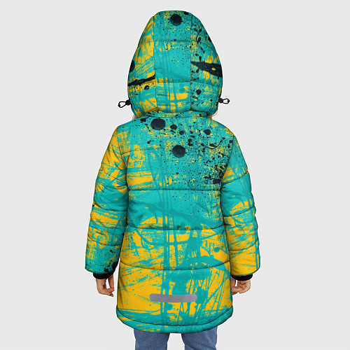 Зимняя куртка для девочки Lil Peep / 3D-Черный – фото 4