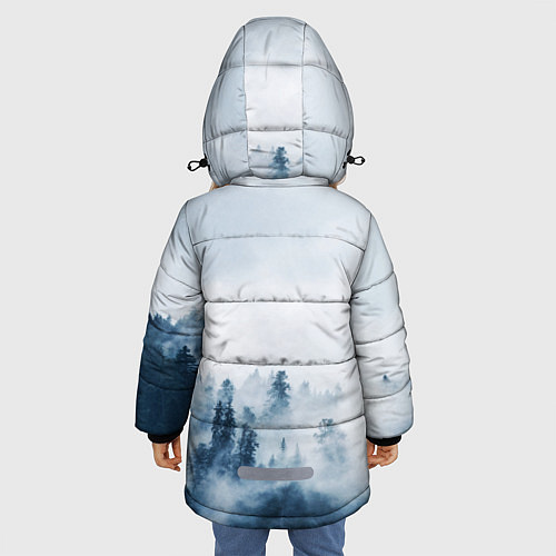 Зимняя куртка для девочки МЫ РУССКИЕ С НАМИ БОГ / 3D-Светло-серый – фото 4