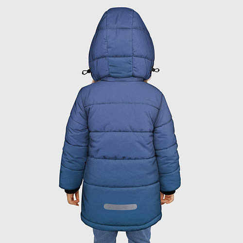 Зимняя куртка для девочки Человек летающий / 3D-Черный – фото 4
