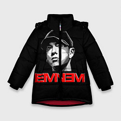 Куртка зимняя для девочки Eminem, цвет: 3D-красный