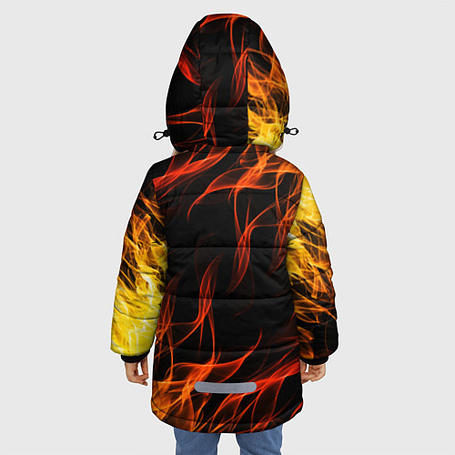 Зимняя куртка для девочки BRAWL STARS SALLY LEON / 3D-Черный – фото 4