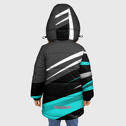 Зимняя куртка для девочки Conor McGregor / 3D-Черный – фото 4