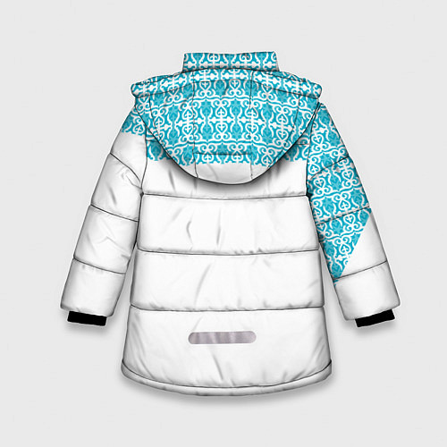 Зимняя куртка для девочки Казахстан Форма / 3D-Светло-серый – фото 2