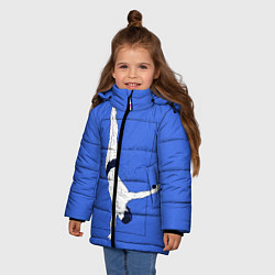 Куртка зимняя для девочки Dive, цвет: 3D-светло-серый — фото 2