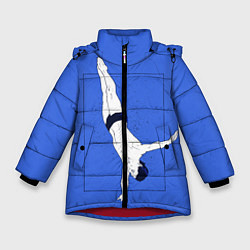 Куртка зимняя для девочки Dive, цвет: 3D-красный