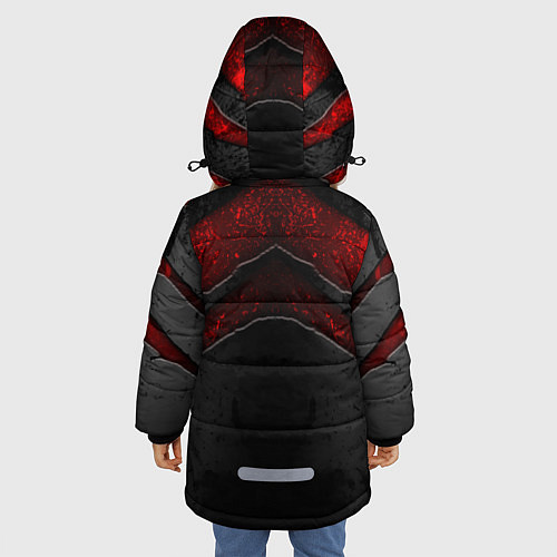 Зимняя куртка для девочки Assasin's creed / 3D-Черный – фото 4