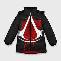 Куртка зимняя для девочки Assassin’s Creed, цвет: 3D-красный