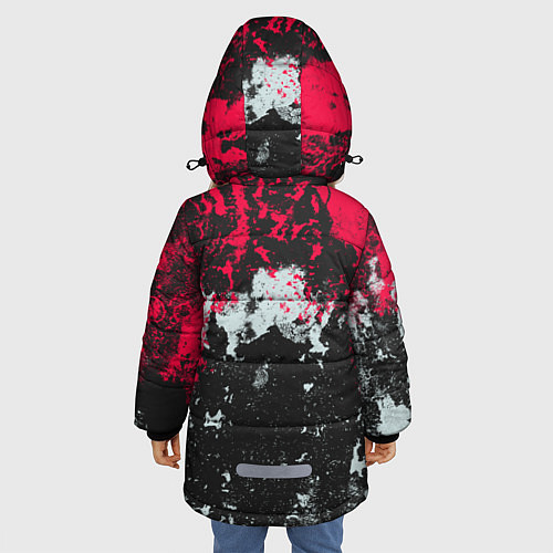 Зимняя куртка для девочки Ведьмак / 3D-Черный – фото 4