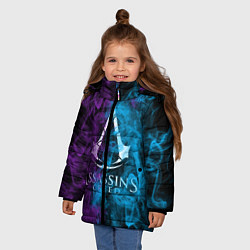 Куртка зимняя для девочки Assassin's Creed, цвет: 3D-черный — фото 2