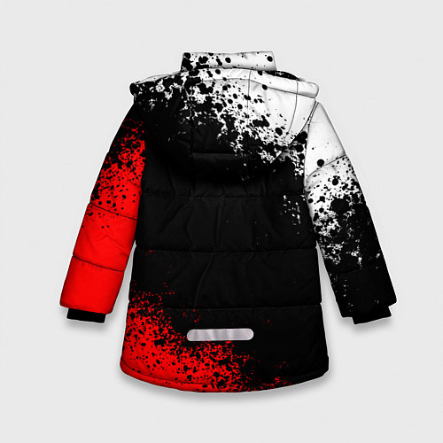 Зимняя куртка для девочки KIMETSU NO YAIBA / 3D-Светло-серый – фото 2