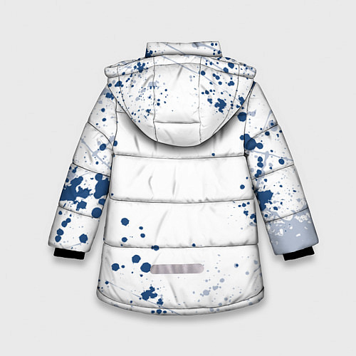 Зимняя куртка для девочки Призрак в доспехах / 3D-Светло-серый – фото 2