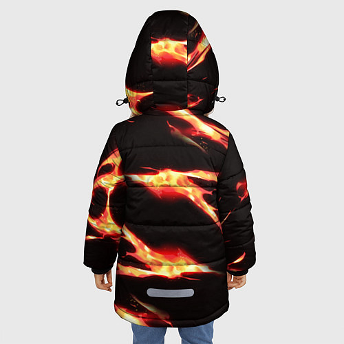Зимняя куртка для девочки KIMETSU NO YAIBA / 3D-Черный – фото 4