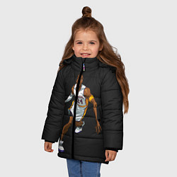 Куртка зимняя для девочки Kobe Bryant, цвет: 3D-черный — фото 2