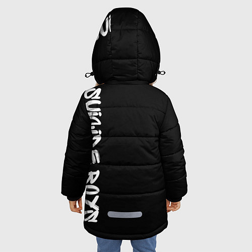 Зимняя куртка для девочки Suicide Boys / 3D-Черный – фото 4