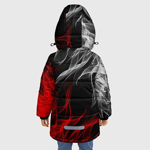 Зимняя куртка для девочки UMBRELLA CORP / 3D-Черный – фото 4