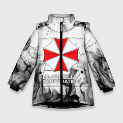 Куртка зимняя для девочки UMBRELLA CORP, цвет: 3D-черный