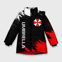 Куртка зимняя для девочки UMBRELLA CORP, цвет: 3D-красный