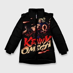 Куртка зимняя для девочки Kenny Omega Street Fighter, цвет: 3D-черный