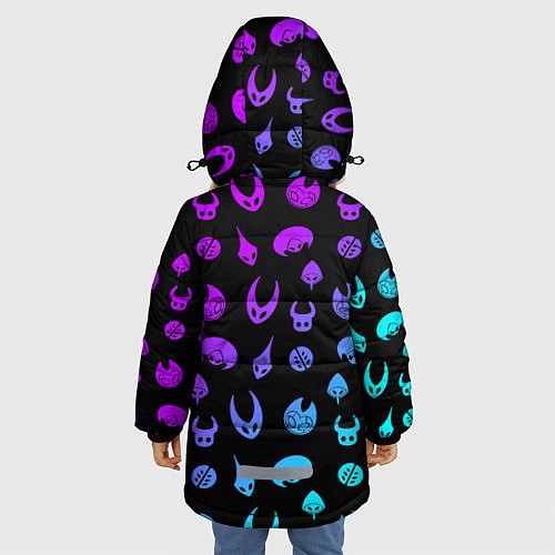 Зимняя куртка для девочки Hollow Knight / 3D-Черный – фото 4