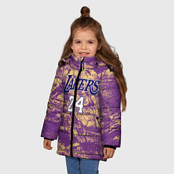 Куртка зимняя для девочки Kobe Bryant, цвет: 3D-черный — фото 2
