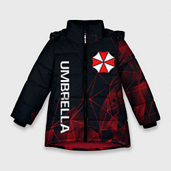Куртка зимняя для девочки UMBRELLA CORP, цвет: 3D-красный