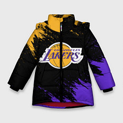 Куртка зимняя для девочки LA LAKERS, цвет: 3D-красный