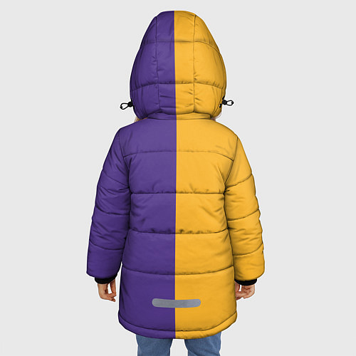 Зимняя куртка для девочки LA LAKERS / 3D-Черный – фото 4