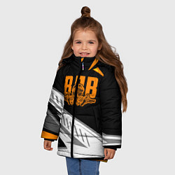 Куртка зимняя для девочки ВДВ, цвет: 3D-черный — фото 2