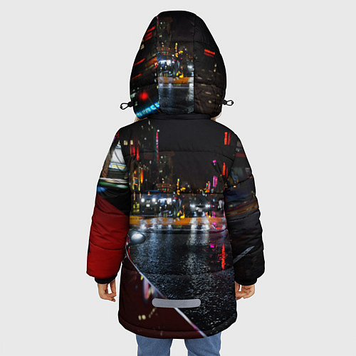 Зимняя куртка для девочки Grand Theft Auto V / 3D-Черный – фото 4