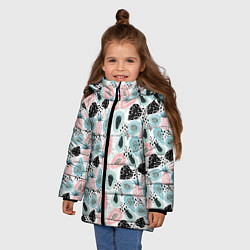 Куртка зимняя для девочки АВОКАДО, цвет: 3D-черный — фото 2