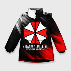 Куртка зимняя для девочки UMBRELLA CORP, цвет: 3D-черный