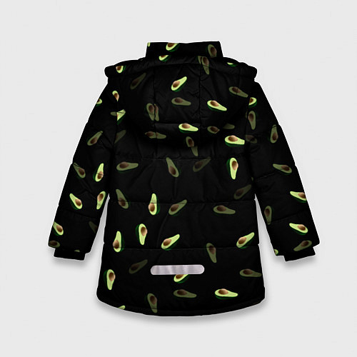 Зимняя куртка для девочки Авокадо / 3D-Светло-серый – фото 2