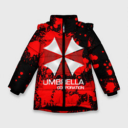 Куртка зимняя для девочки UMBRELLA CORP, цвет: 3D-черный