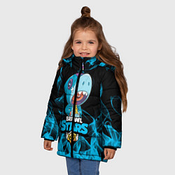 Куртка зимняя для девочки BRAWL STARS LEON, цвет: 3D-красный — фото 2
